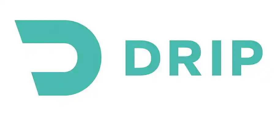Drip Casino logo with modern lettering on white background.