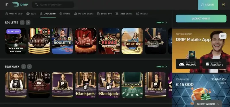 Drip Casino Bonus Overview