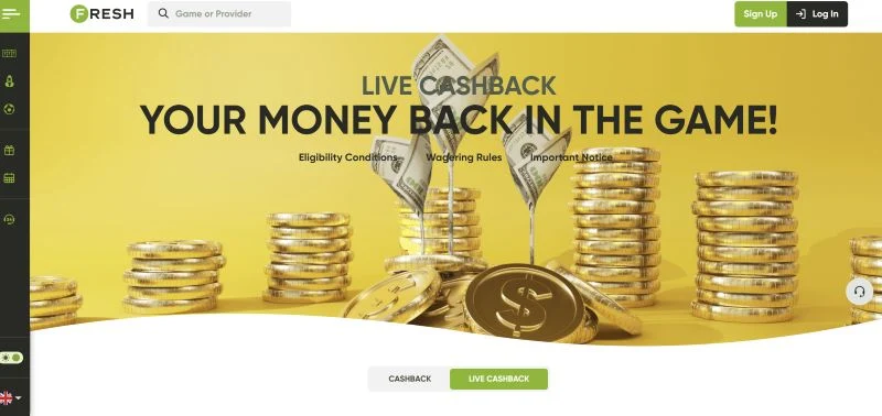 Fresh Casino Mobile PWA App