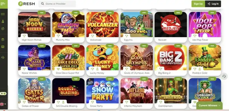 Fresh Casino Games Lobby