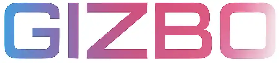 Gizbo Casino logo with bold colorful lettering on white background.