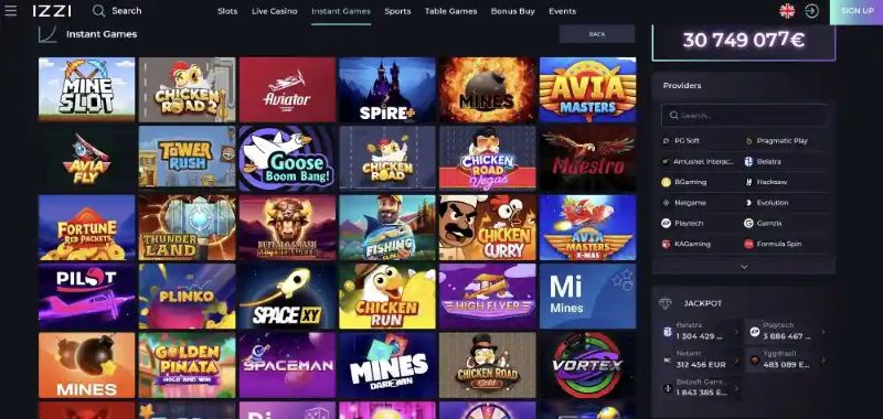 Izzi Casino Live Dealer Tables