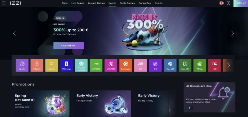 Izzi Casino POLi Payment and Crypto Methods