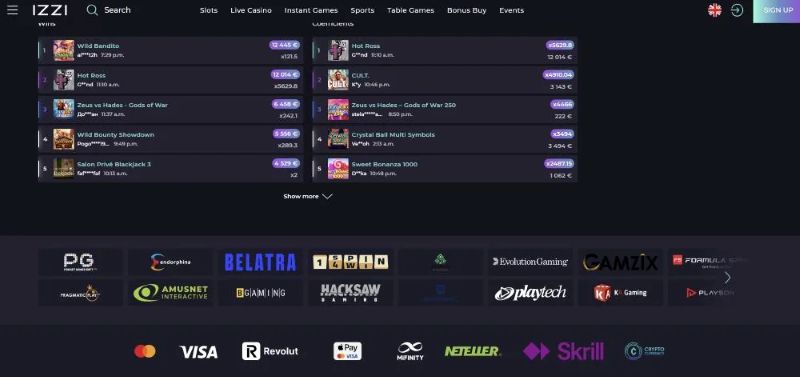 Izzi Casino Active Promotions