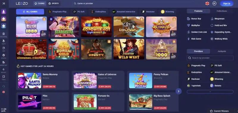 Legzo Casino VIP Program and Cashback