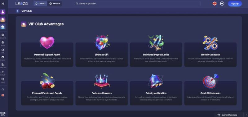 Legzo Casino Leaderboard Tournaments