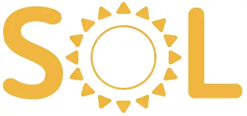 SOL Casino logo with bold sun‑themed design on white background.