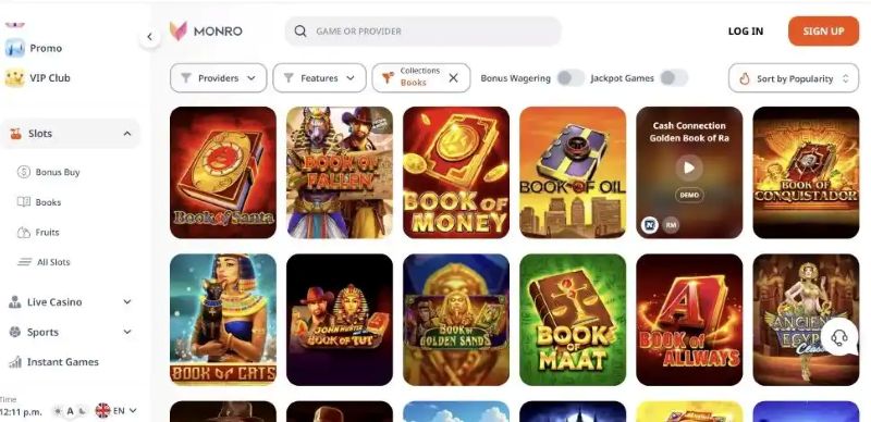 Monro Casino Mobile PWA App