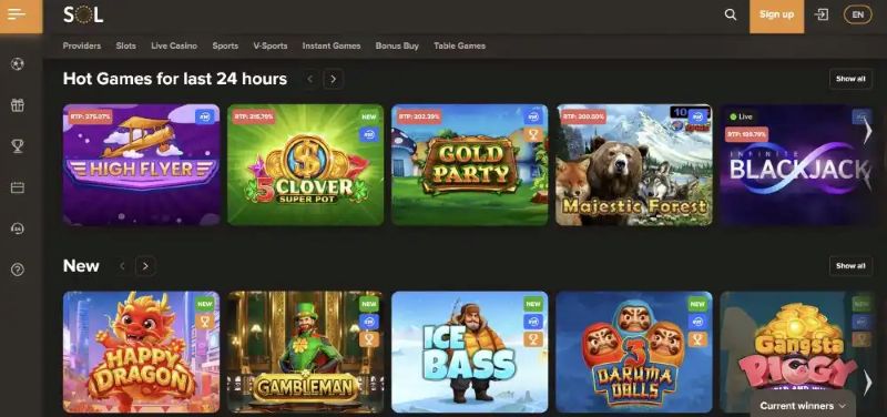 Sol Casino VIP Program and Rewards